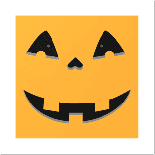Jack O Lantern Face Halloween Design Posters and Art